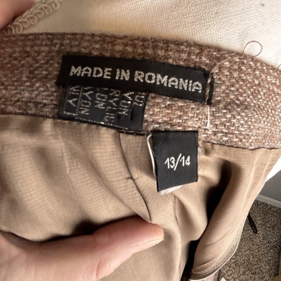 Vintage H. R. Roberts Womens Tweed Midi Skirt Wool Size 13 Pleated Heritage - Picture 5 of 5